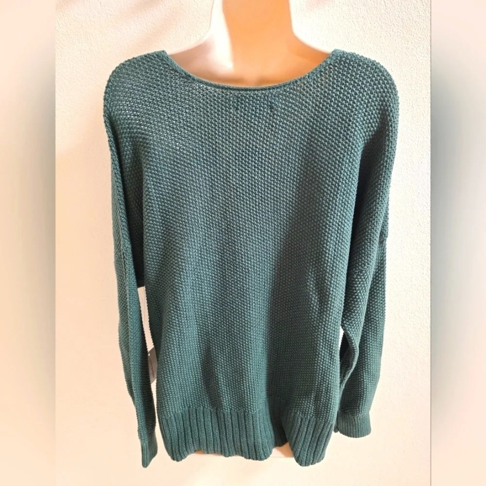 NWT Lucky Brand Ladies Dark Green Sweater
